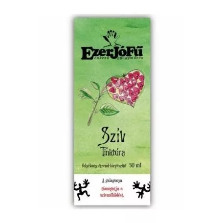 Ezerjófű szív tinktúra 50 ml - Bio és natúr étrendkiegészítők
