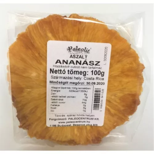Paleolit Aszalt ananász szelet 100g cukormentes - 