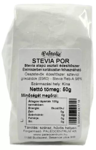 Paleolit Stevia por 98%-os 50g - 