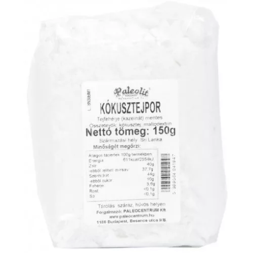 Paleolit Kókusztejpor Kazeinmentes  150 g - Bio és natúr élelmiszerek