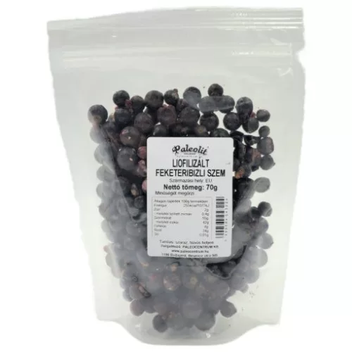 Paleolit Liofilizált fekete ribizli 70g szemek Black currant - 