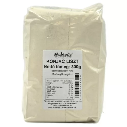 Paleolit Konjac liszt 300g 120-200 mesh glükomannán tartalom min 90% - 