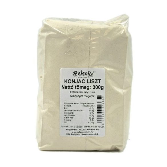 Paleolit Konjac liszt 300g 120-200 mesh glükomannán tartalom min 90%
