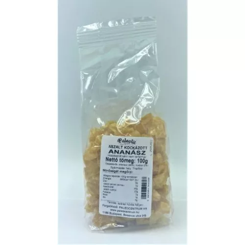 Paleolit Aszalt ananász kocka 100g - 