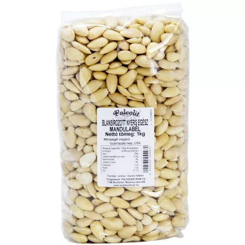 Paleolit Mandulabél blansírozott 1kg nyers, egész - 