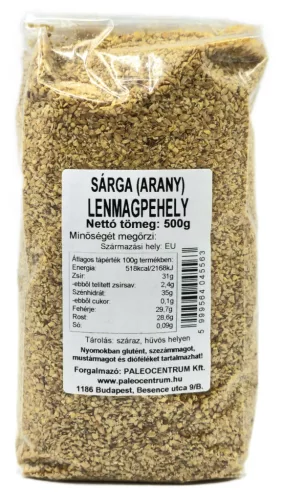 Paleolit Sárga (arany) lenmagpehely 500g - 