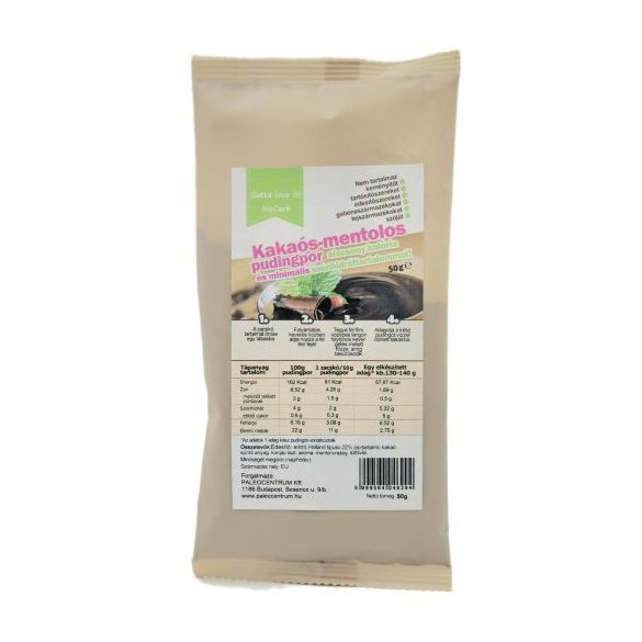 NoCarb Kakaós-mentolos pudingpor eritrittel 50g Gotta love it!