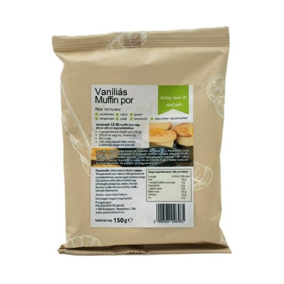 NoCarb Vaníliás muffin por 150g Gotta love it!