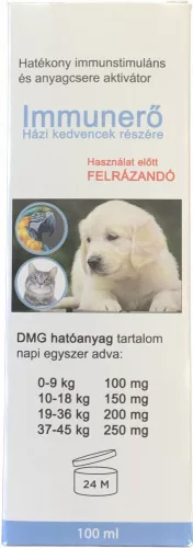 Immunerő 100ml Házi kedvencek részére (DMG+Lactoferrin+Taurin+B12) - 
