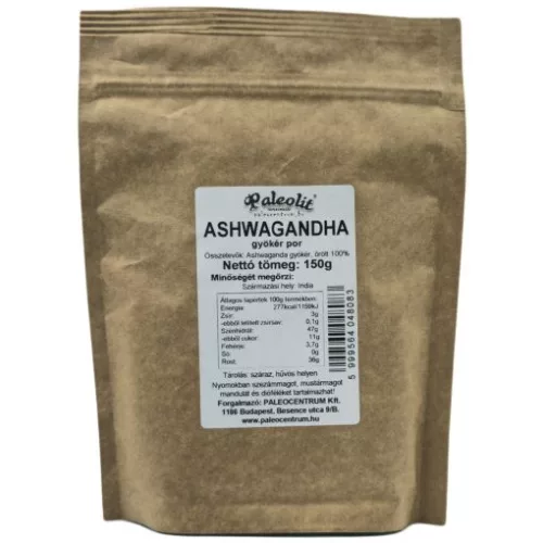 Paleolit Ashwagandha gyökér por 150g organikus - 