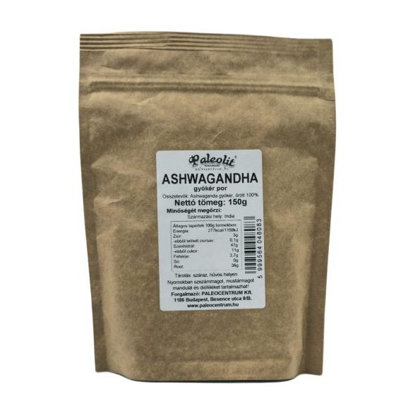 Paleolit Ashwagandha gyökér por 150g organikus