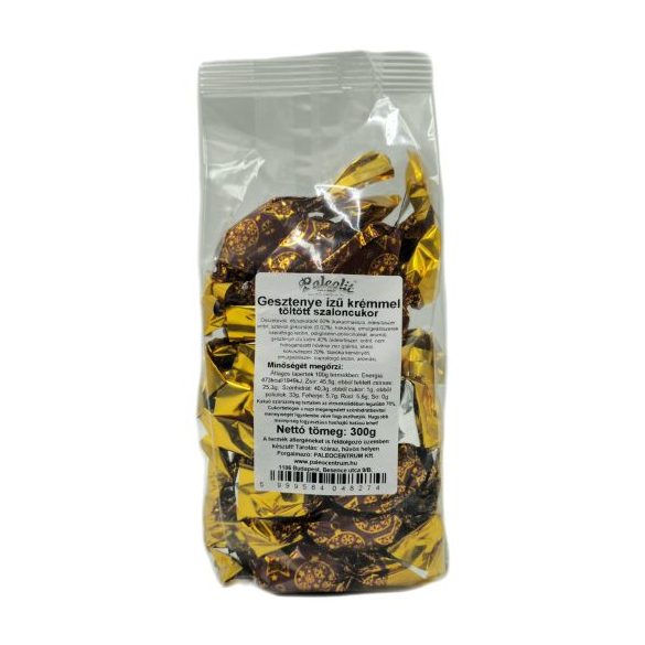 Paleolit Gesztenyés szaloncukor 300g ízesített krémmel töltve