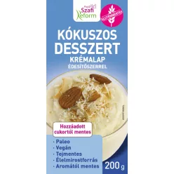 Szafi Reform kókuszos desszert krémalap 200 g - Bio és natúr élelmiszerek