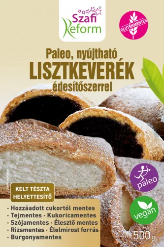 Szafi Reform paleo nyújtható lisztkeverék édesítőszerrel 500 g - Bio és natúr élelmiszerek