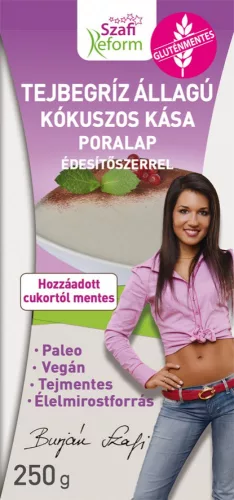 Szafi Reform poralap tejbegríz állagú kókuszos kása 250 g - Bio és natúr élelmiszerek