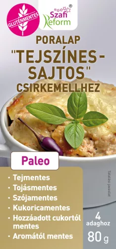 Szafi Reform poralap tejszínes-sajtos csirkemellhez 80 g - Bio és natúr élelmiszerek