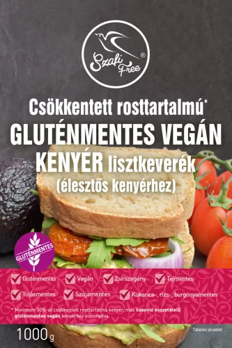Szafi Free gluténmentes vegán kenyér csökk. rosttartalmú 1000 g - Bio és natúr élelmiszerek