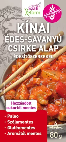 Szafi Reform kínai édes-savanyú csirkealap ( gluténmentes ) 80 g - Bio és natúr élelmiszerek