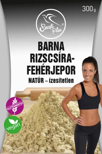 Szafi Free barna rizscsíra-fehérjepor natúr- ízesítetlen 300 g - Bio és natúr élelmiszerek