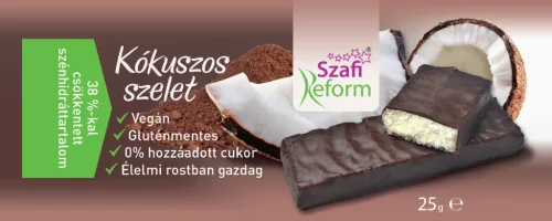 Szafi Reform kókuszos szelet 25 g - Bio és natúr élelmiszerek
