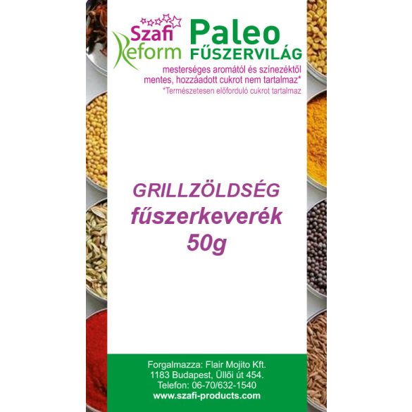 Szafi Fitt fűszerkeverék grillzöldség 50 g