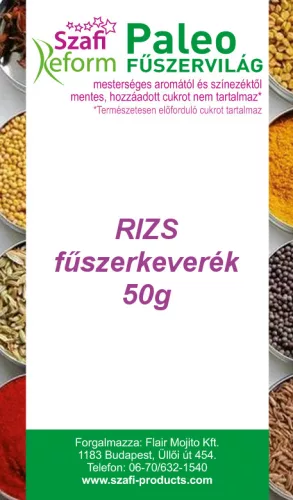 Szafi Reform rizs fűszerkeverék 50 g - Bio és natúr élelmiszerek