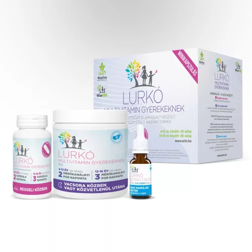WTN Lurkó Multivitamin gyerekeknek 30 napi adag - Bio és natúr étrendkiegészítők