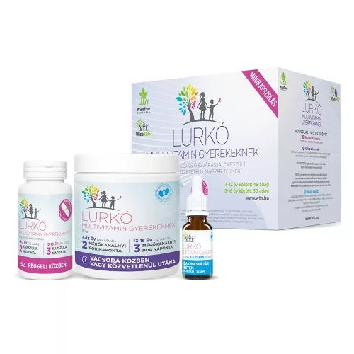 WTN Lurkó Minikapszulás multivitamin gyerekeknek 30 napi adag - 