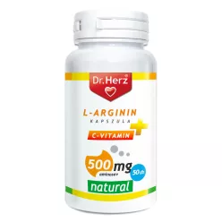 Dr. Herz L-Arginin+C-vitamin 500 mg kapszula 50 db - Bio és natúr étrendkiegészítők
