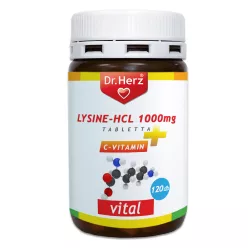 Dr.herz lysine-hcl 1000mg tabletta 120 db - Bio és natúr étrendkiegészítők