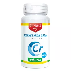 Dr.herz szerves króm-pikolinát 250 g tabletta 60 db - Bio és natúr étrendkiegészítők