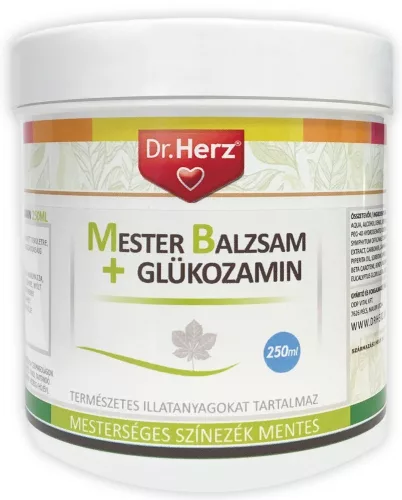 Dr.herz mesterbalzsam+glüközamin 250 ml - Bio és natúr kozmetikumok