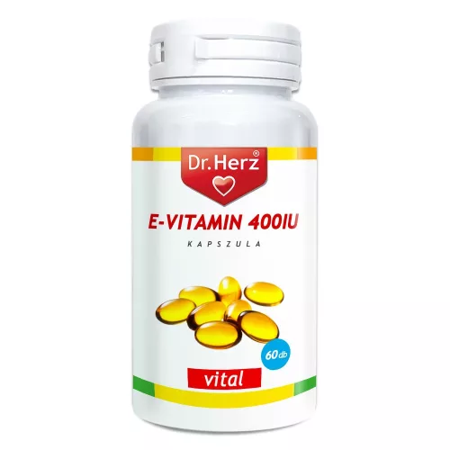 Dr.herz e-vitamin 400iu kapszula 60 db - Bio és natúr étrendkiegészítők