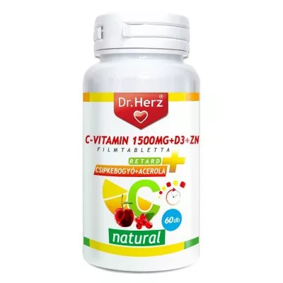 DR.HERZ C-VITAMIN+D3+ZN-TABLETTA 60 db - Bio és natúr étrendkiegészítők