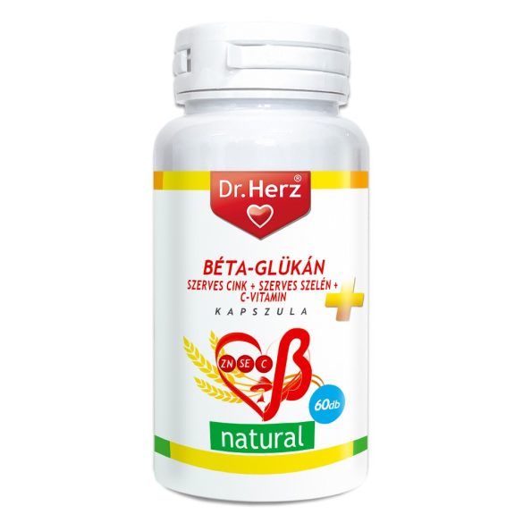DR Herz Béta-Glükán+Szerves Zn,Se+C-vitamin 60 db kapszula