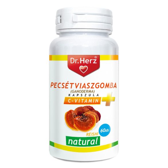 Dr. Herz Reishi (Pecsétviaszgomba) + C vitamin 60 db kapszula