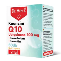 DR Herz Koenzim Q10 100 mg 60 db kapszula - Bio és natúr étrendkiegészítők
