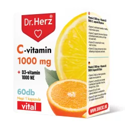 DR Herz C-vitamin 1000 mg + D3-vitamin 1000 NE 60 db kapszula - Bio és natúr étrendkiegészítők