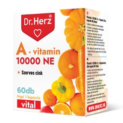 DR Herz A-vitamin 10000 NE + Szerves Cink 60 db kapszula doboz  ÚJ! - Bio és natúr étrendkiegészítők