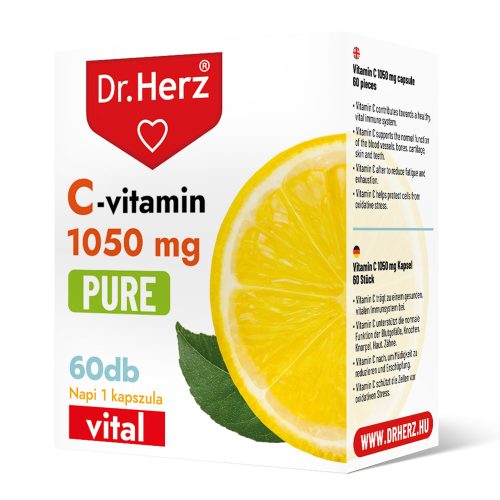 DR Herz C-vitamin 1050 mg PURE 60 db kapszula - Bio és natúr étrendkiegészítők