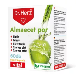 DR Herz Almaecet por + Biotin + Folsav 60 db kapszula - Bio és natúr étrendkiegészítők