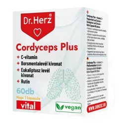 Dr.herz cordyceps plus+c-vitamin kapszula 60 db - Bio és natúr étrendkiegészítők