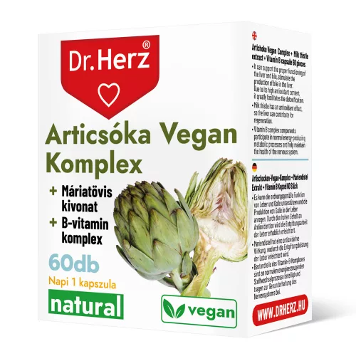 DR.HERZ ATRICSÓKA VEGÁN KAPSZULA 60 db - Bio és natúr étrendkiegészítők