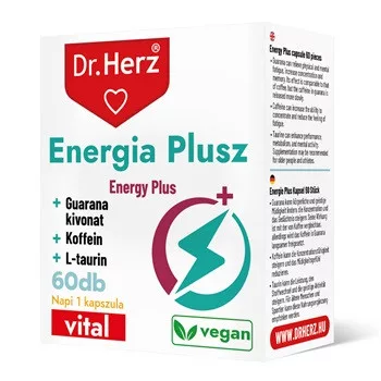 DR.HERZ ENERGIA PLUSZ KAPSZULA 60DB - Bio és natúr étrendkiegészítők