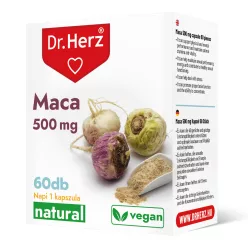 DR Herz MACA 500 mg 60 db kapszula doboz - Bio és natúr étrendkiegészítők