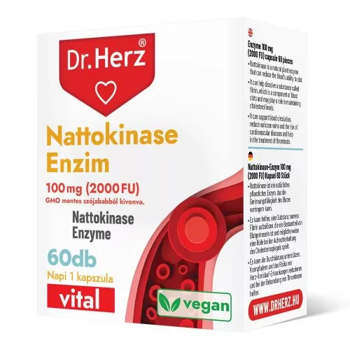 Dr. Herz Nattokinase Enzim 100Mg 2000 Fu Kapszula 60Db - 