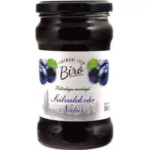 Biró Szatmár Íze 100% szilvalekvár 360g különleges minőségű, natúr - 