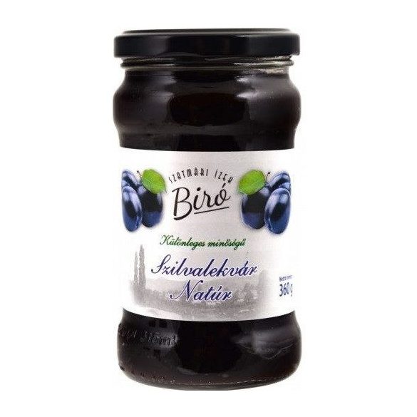 Biró Szatmár Íze 100% szilvalekvár 360g különleges minőségű, natúr