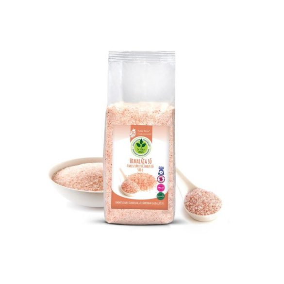 Dr. Natur étkek, Himalája só (Pakisztáni só, Indus só) Vegyszer- és adalékanyag-mentes. Kívül- Belül, 500 g