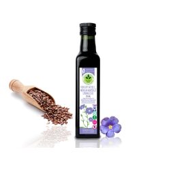   Dr. Natur étkek, Hidegen sajtolt lenmagolaj - Sárga, karakteres ízű, prémium minőség, kívül-belül. 250 ml